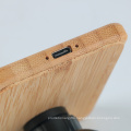 Simple15w magnet wireless bamboo car charger for iphone12 series